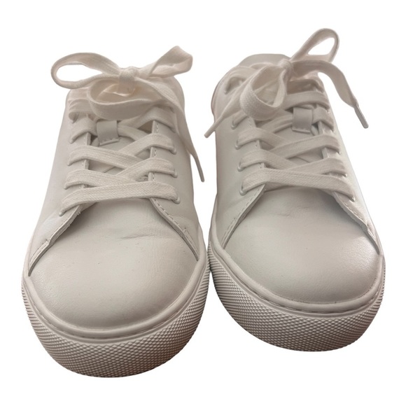J Crew Factory Road trip white sneakers, size 8.5 - Picture 3 of 8